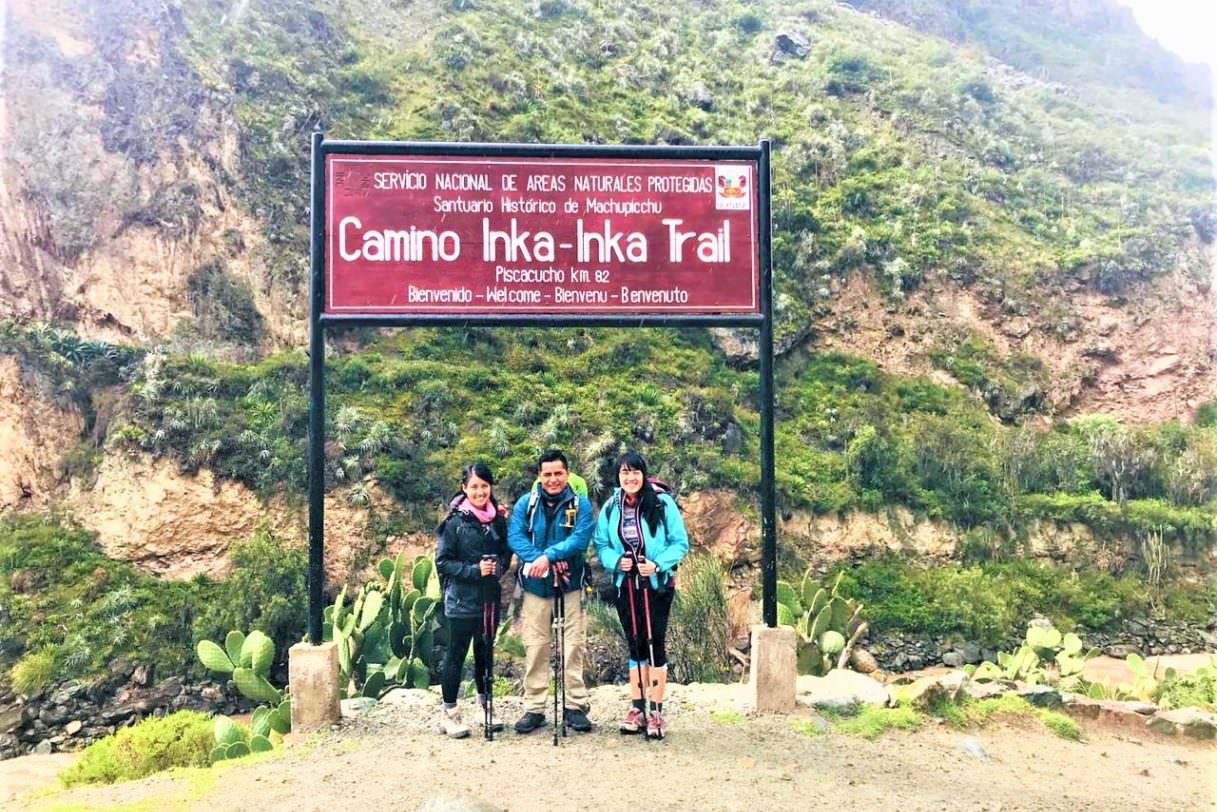 Km 82, start f the Inca Trail