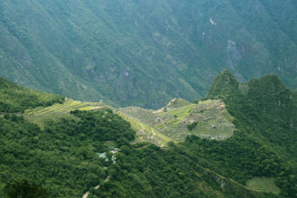 View of Machu Picchu During the teh Inca Trail 2 days hike